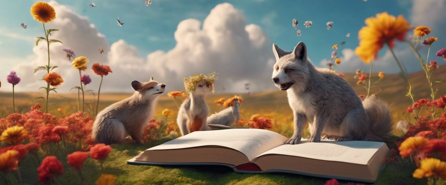 Lekfull barnpoesi illustration